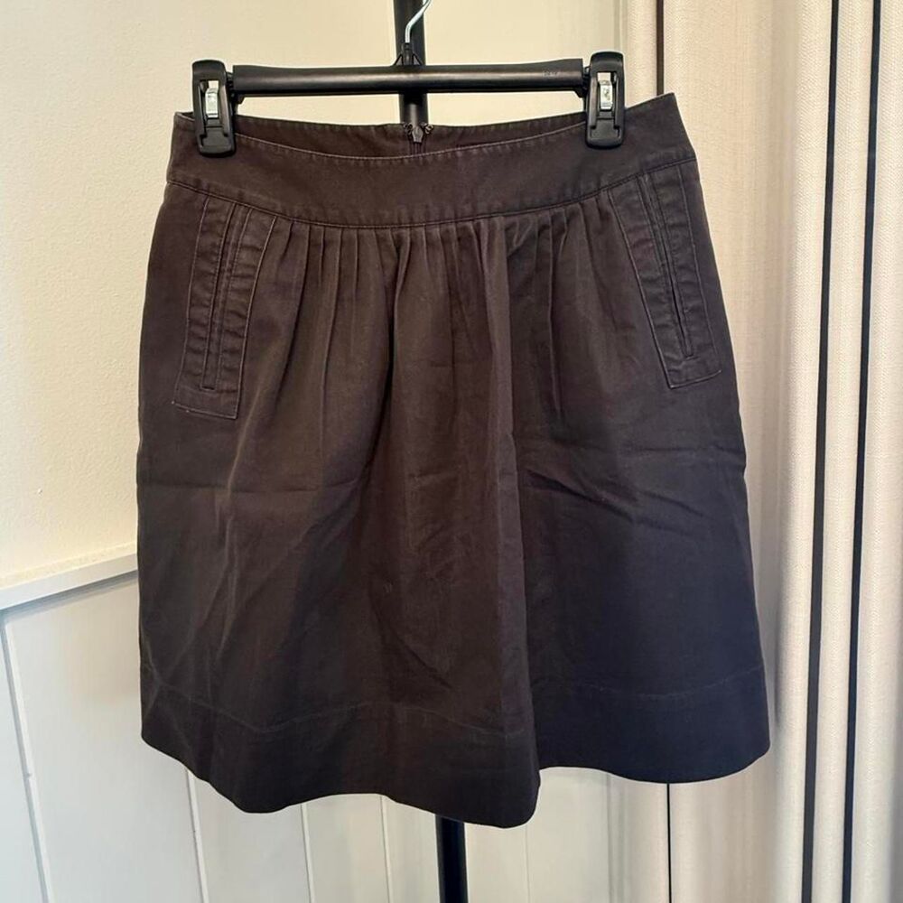 Brown Pleated Skirt